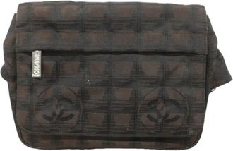 Chanel Black Brown Nylon Fanny Pack (Pre-Owned)