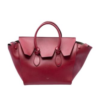 Celine Pre-owned Tie Tote - Dames - Pre-owned - Rood - Maat: ONE Size Leer