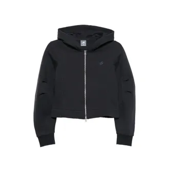New Balance Logo-embroidered Zip-up Hoodie