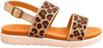 Very Volatile Womens Hotness Sandal In Brown Leo