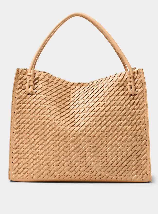 Womens Braided square tote bag
