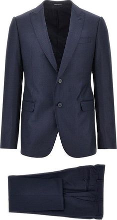 Emporio Armani Jacquard wool M Line suit Man 46