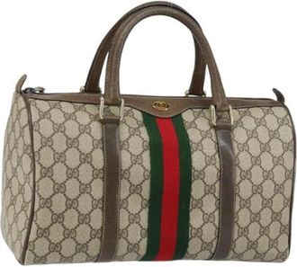 Gucci Pre-owned Handbags, female, Beige, Size: ONE SIZE Pre-owned Plastic Handbag