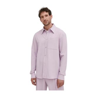 Won Hundred Overhemden, Heren, Roze, M, Polyester, Casual Shirt
