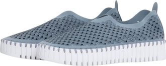 Ilse Jacobsen Womens Platform Tulip Slip-On Shoes In Blue Cloud