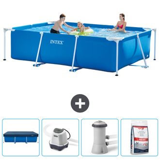 Intex Piscina Con Estructura Rectangular - 300x200x75 Cm - 7-piezas Scb53