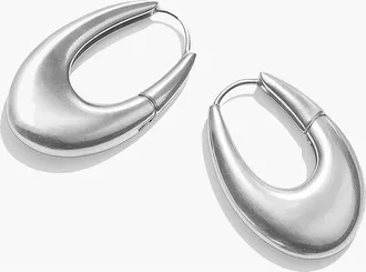 Yoj Eclipse Mini Hoops in Silver at Nordstrom