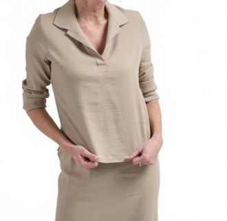 Peter Cohen Linen Cate Shirt In Sand
