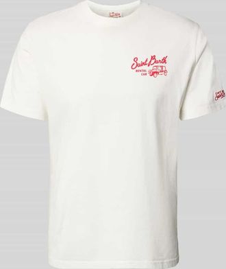 MC2 Saint Barth T-Shirt mit Label-Prints Modell PORTLAND in Offwhite, Gr&ouml;&szlig;e XXL