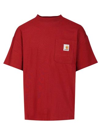 Carhartt Work in Progress S/S Work Pocket T-Shirt Rosso-Uomo