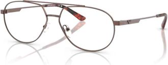 Emporio Armani 0ea1165 Aviator Sunglasses with Tortoiseshell Tips and Metal Frame