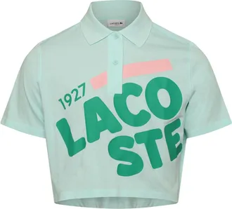 Lacoste Kort model poloshirt van biologisch katoen voor dames (Groen)