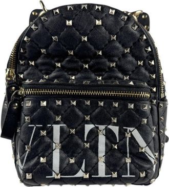 Valentino Garavani Black Leather Backpack (Pre-Owned)