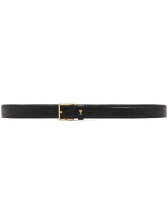 Ami Paris Paris leren riem - Zwart