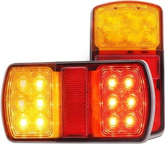 OEM Juego De 2 Luces Traseras Para Coche, Furgoneta, Remolque, Cami&oacute;n, 12v