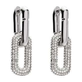 Marc Jacobs Earrings, female, Gray, Size: ONE SIZE Pop J Marc Pave Drop Earrings