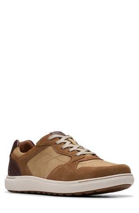 Clarks Mapstone Lace-Up Leather Sneaker in Cola Combi at Nordstrom Rack, Size 10.5