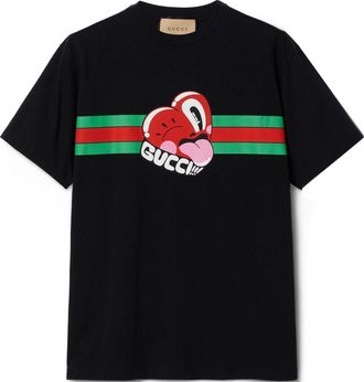 Gucci Graphic Cotton T-shirt Black 785345-XJGIJ-1868