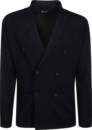 FILIPPO DE LAURENTIIS Double Breasted Jacket Merino Wool