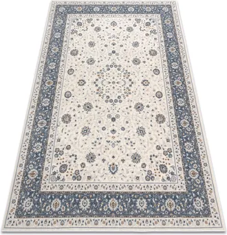 RugsX Rugsx - Alfombra Nain Marco Ornamento 7179/51943 Beige / Azul Oscuro Beige 240x340 Cm