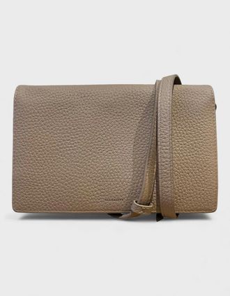 AllSaints Allsaints Womens All Saints Small Leather Crossbody Bag Beige - Brown - Size: O/S