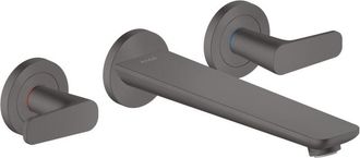 Axor Axor Citterio C - Grifo De Ba&ntilde;era Empotrado, Instalaci&oacute;n De 3 Orificios, Cromo Negro Cepillado 49482340