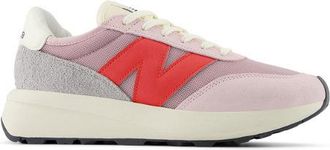 New Balance Unisex 370 in Rosa, Pelle Scamosciata/Rete, Taglia 37.5