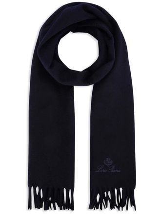 Loro Piana cashmere scarf - men - Cashmere - One Size - Blue