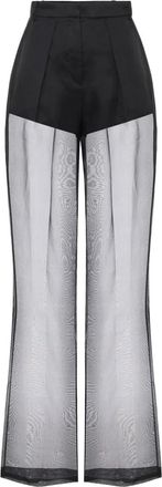 Elisabetta Franchi silk trousers - women - Silk - 42 - Black