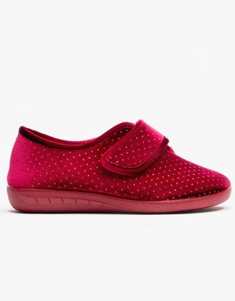 Lotus Womens Lotus JANET Womens Slippers Bordo - Red - Size: 3