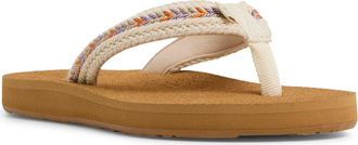 Roxy Porto IV Flip Flop in Bone Multi at Nordstrom Rack, Size 10
