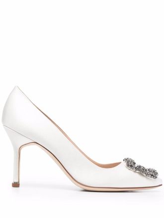 Manolo Blahnik Pumps con fibbia Hangisi - Toni neutri