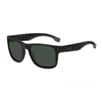 HUGO BOSS BOSS 1496/S 0O6W 55 Matte Black/Green Polarized