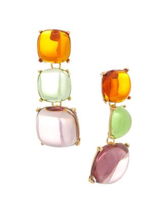 Kenneth Jay Lane Plated Dangle Earrings