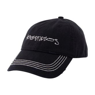 Acne Studios C40438-900 Cotton Baseball Cap - Black