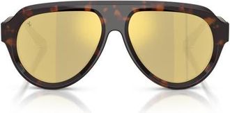 Ferrari 56mm Pilot Sunglasses in Brown Tortoise /Brown Gold at Nordstrom