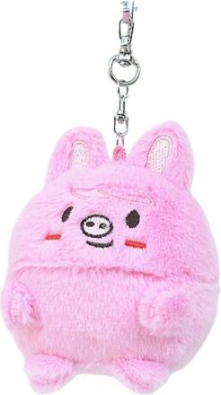 Generic stray-kiids key chain DO IT key chain Rabbit hair keyring egg sk-zoo pendant stay pendant (Chang Bin)