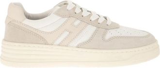 Hogan H630 Sneakers - Dames - Sneakers - Beige - 40 EU - Su&egrave;de - Schoenen