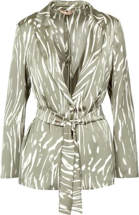 Pennyblack Jassen, Dames, Groen, L, Satijn, Dubbellaags satijnen blazer