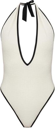 Balmain Zwemkostuum uit &eacute;&eacute;n stuk - Dames - Badpakken - Beige - XS - Badmode