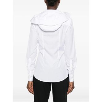 Jean Paul Gaultier Hooded Cotton Shirt - White