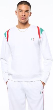 Sergio Tacchini Eredita Crewneck in Brilliant White at Nordstrom, Size Xxx-Large