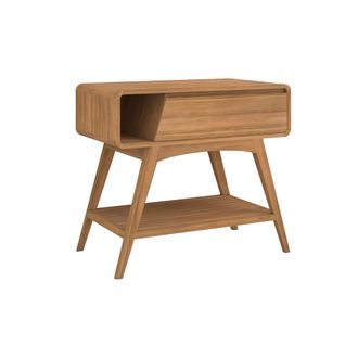 Rendez-Vous D&eacute;co Mueble de ba&ntilde;o de madera de teca de 90 cm
