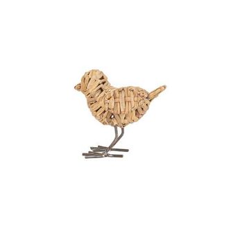 Foreside Home And Garden Natural Wrapped Bird Decorative Figure Seagrass & Metal in Brown at Nordstrom