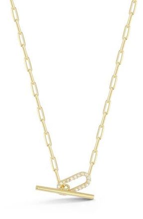 Glaze Jewelry Cubic Zirconia Toggle Pendant Necklace in Gold at Nordstrom Rack