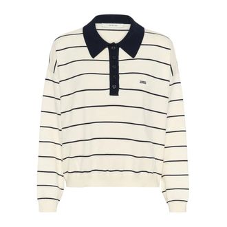 Gestuz Truien & Vesten, Dames, Wit, L, Katoen, GZtaige Polo Pullover