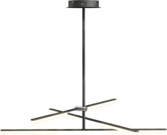 HOMCOM Homcom L&aacute;mpara Colgante Moderna Led Con &Aacute;ngulo De Luz Ajustable, Pantalla De Acr&iacute;lico, Iluminaci&oacute;n Para Dormitorio, Comedor, Cocina, Sal&oacute;n, Negro