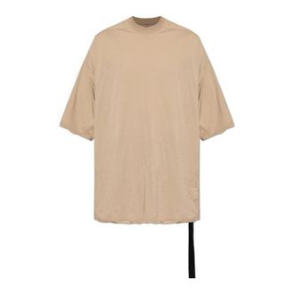 Rick Owens T-Shirts, male, Beige, Size: ONE SIZE Oversize T-shirt