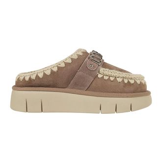 Mou Mules, female, Gray, Size: 10 US Sheepskin Slippers