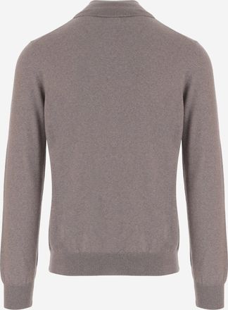 Tagliatore Mens Wool Turtleneck Sweater Beige